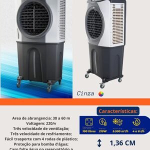 climatizador zellox 70 litros